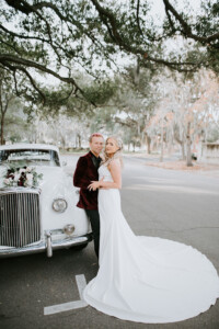 Wedding Couple Photo on Bentley Car